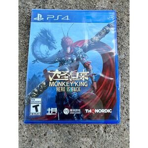 Monkey King Hero Is Back Sony PS4 PlayStation 4 Game New Sealed THQ Nordic